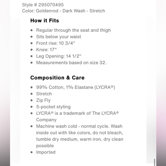 NWT 502 taper jeans size 34-29 - Picture 9 of 12